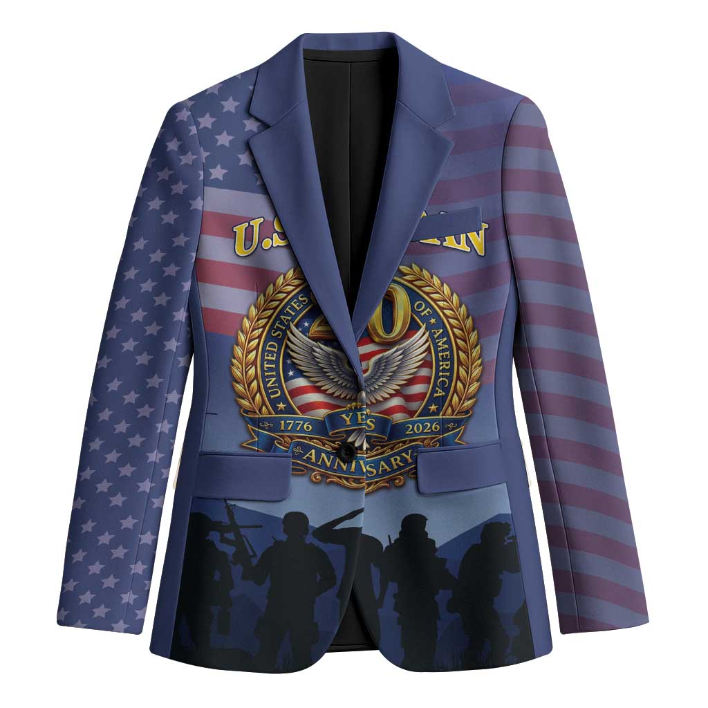 Veterans Day American 250th Anniversary Personalized Blazer Patriotic Eagle American History