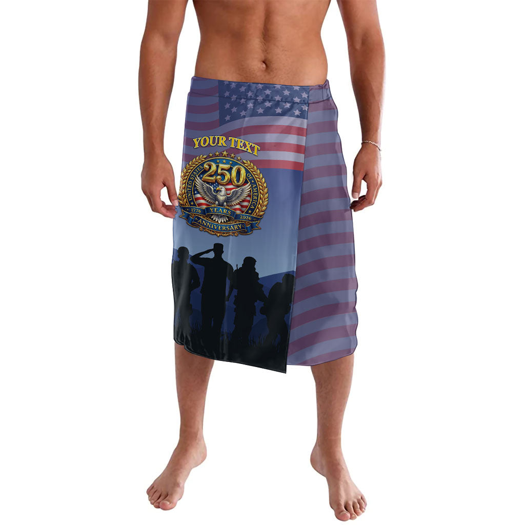 Veterans Day American 250th Anniversary Personalized Lavalava Patriotic Eagle American History