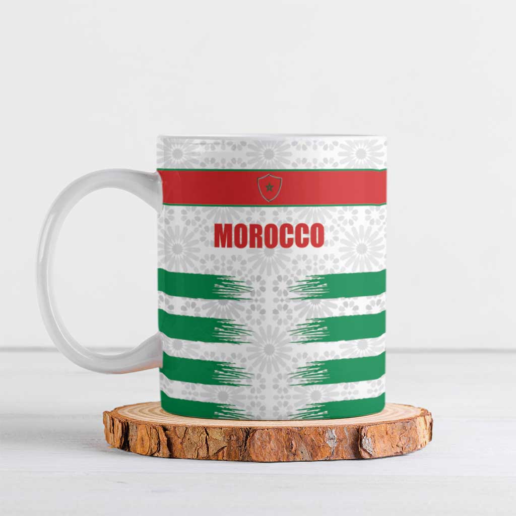Custom Morocco Football Ceramic Mug Road To Football Glory - Wonder Print Shop