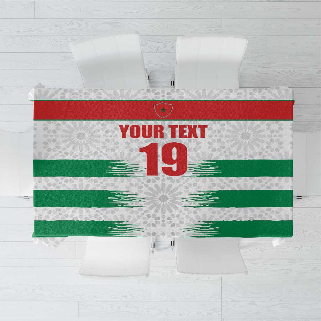 Custom Morocco Football Tablecloth Road To Football Glory - Wonder Print Shop