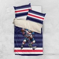 USA Ice Hockey Bedding Set United States Eagle Mascot Style