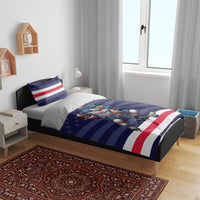 USA Ice Hockey Bedding Set United States Eagle Mascot Style