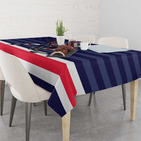 USA Ice Hockey Tablecloth United States Eagle Mascot Style