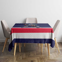 USA Ice Hockey Tablecloth United States Eagle Mascot Style