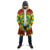 Personalized Lithuania Christmas Tie Dye Cloak Skeleton Soccer Goal Celebration Santa Hat - Wonder Print Shop