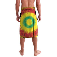 Personalized Lithuania Christmas Lavalava Skeleton Rugby Tie Dye Vintage - Wonder Print Shop