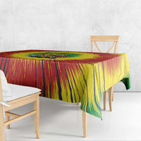 Personalized Lithuania Christmas Tablecloth Skeleton Rugby Tie Dye Vintage - Wonder Print Shop