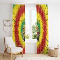 Personalized Lithuania Christmas Window Curtain Skeleton Rugby Tie Dye Vintage - Wonder Print Shop