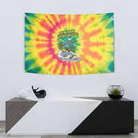 Tie-Dye Skeleton Surfing Lithuania Tapestry It’s 5 O’Clock Somewhere - Wonder Print Shop
