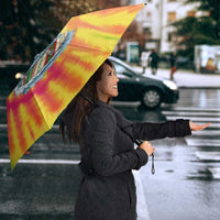 Tie-Dye Skeleton Surfing Lithuania Umbrella It’s 5 O’Clock Somewhere - Wonder Print Shop