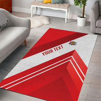 Personalized Latvia Independence Day Area Rug Latvijas Republika Folk Pattern