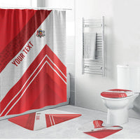 Personalized Latvia Independence Day Bathroom Set Latvijas Republika Folk Pattern