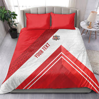 Personalized Latvia Independence Day Bedding Set Latvijas Republika Folk Pattern