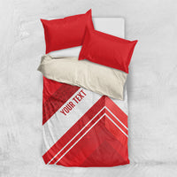 Personalized Latvia Independence Day Bedding Set Latvijas Republika Folk Pattern