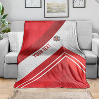 Personalized Latvia Independence Day Blanket Latvijas Republika Folk Pattern