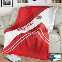 Personalized Latvia Independence Day Blanket Latvijas Republika Folk Pattern
