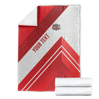 Personalized Latvia Independence Day Blanket Latvijas Republika Folk Pattern