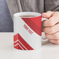 Personalized Latvia Independence Day Ceramic Mug Latvijas Republika Folk Pattern