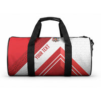 Personalized Latvia Independence Day Duffle Bag Latvijas Republika Folk Pattern