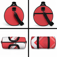 Personalized Latvia Independence Day Duffle Bag Latvijas Republika Folk Pattern