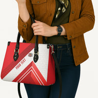 Personalized Latvia Independence Day Leather Bag Latvijas Republika Folk Pattern