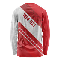 Personalized Latvia Independence Day Long Sleeve Shirt Latvijas Republika Folk Pattern