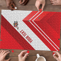 Personalized Latvia Independence Day Puzzle Latvijas Republika Folk Pattern