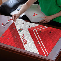 Personalized Latvia Independence Day Puzzle Latvijas Republika Folk Pattern