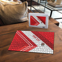 Personalized Latvia Independence Day Puzzle Latvijas Republika Folk Pattern