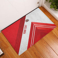 Personalized Latvia Independence Day Rubber Doormat Latvijas Republika Folk Pattern