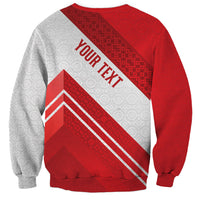Personalized Latvia Independence Day Sweatshirt Latvijas Republika Folk Pattern