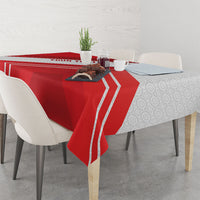 Personalized Latvia Independence Day Tablecloth Latvijas Republika Folk Pattern