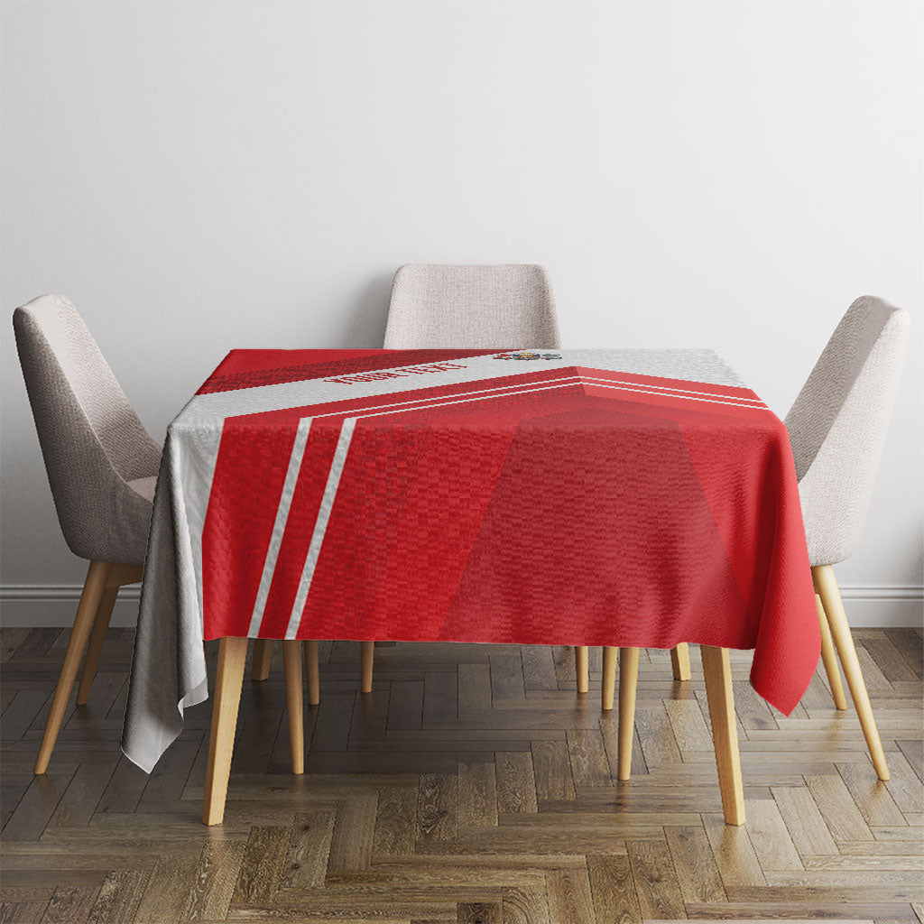 Personalized Latvia Independence Day Tablecloth Latvijas Republika Folk Pattern