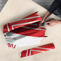 Personalized Latvia Independence Day Umbrella Latvijas Republika Folk Pattern