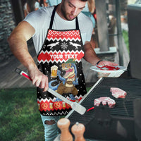 Personalized German T-Rex Christmas Apron Funny Beer Dinosaur Xmas - Wonder Print Shop