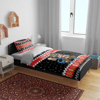 Personalized German T-Rex Christmas Bedding Set Funny Beer Dinosaur Xmas - Wonder Print Shop