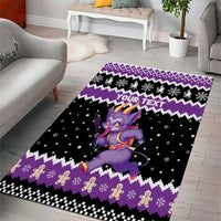 Personalized German Krampus Christmas Area Rug German Christmas Legend - Wonder Print Shop