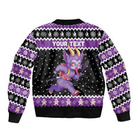 Personalized German Krampus Christmas Bomber Jacket German Christmas Legend - Wonder Print Shop