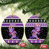 Personalized German Krampus Christmas Ceramic Ornament German Christmas Legend - Wonder Print Shop