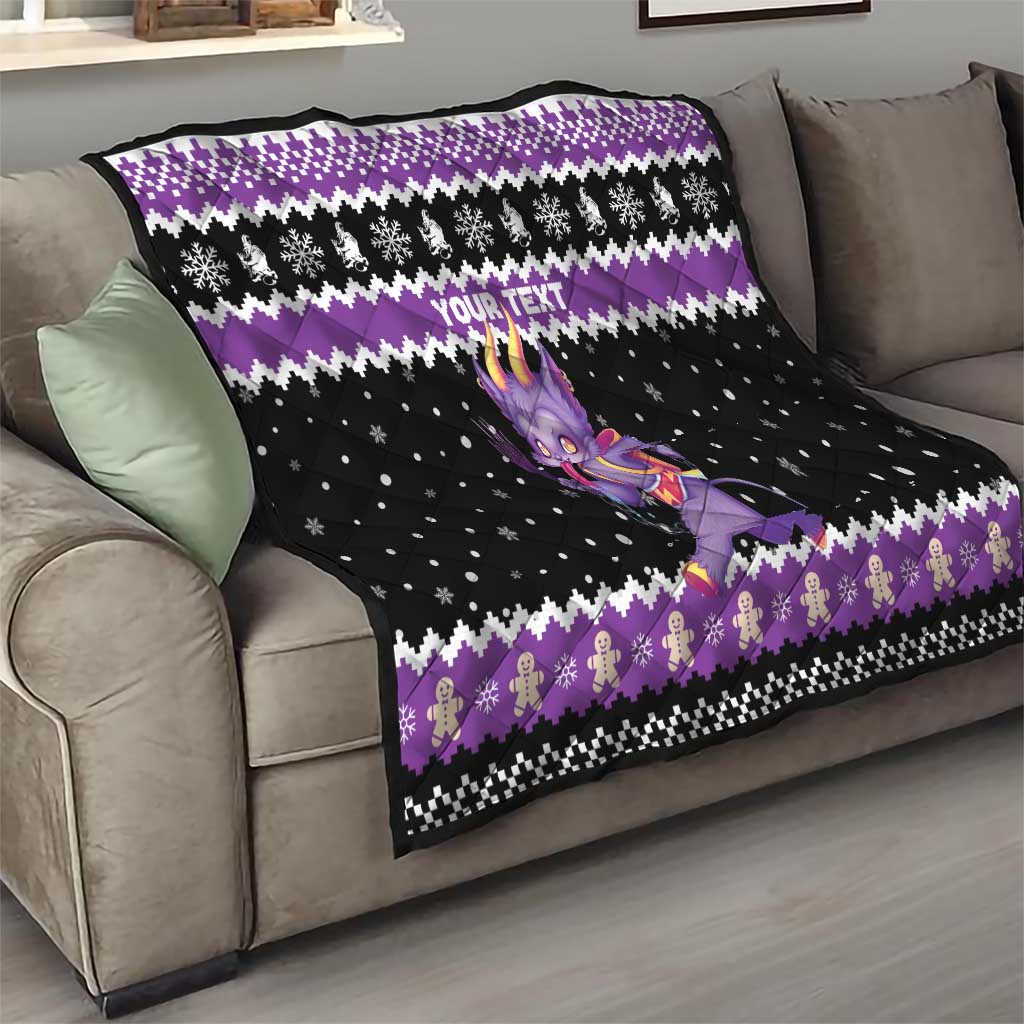 Personalized German Krampus Christmas Quilt German Christmas Legend - Wonder Print Shop