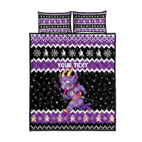 Personalized German Krampus Christmas Quilt Bed Set German Christmas Legend - Wonder Print Shop