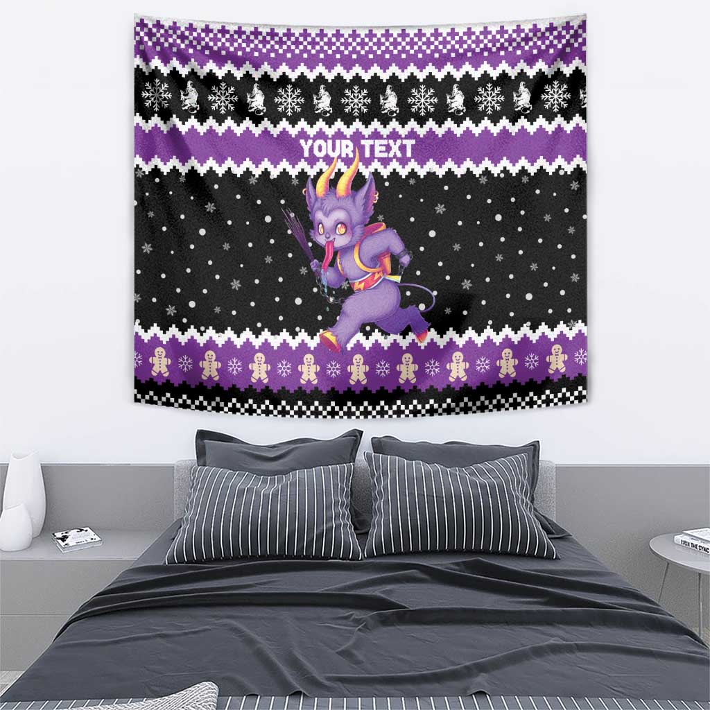 Personalized German Krampus Christmas Tapestry German Christmas Legend - Wonder Print Shop