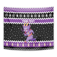 Personalized German Krampus Christmas Tapestry German Christmas Legend - Wonder Print Shop