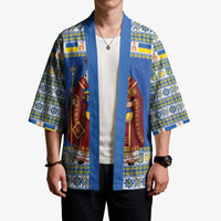 Ukraine Christmas Kimono Saint Nicholas Vyshyvanka Style - Wonder Print Shop