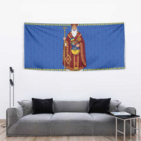 Ukraine Christmas Tapestry Saint Nicholas Vyshyvanka Style - Wonder Print Shop