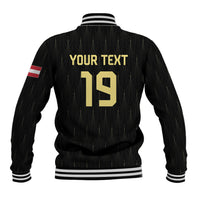 Custom World Football 2026 Austria Baseball Jacket Austrian Eagles Black Glory