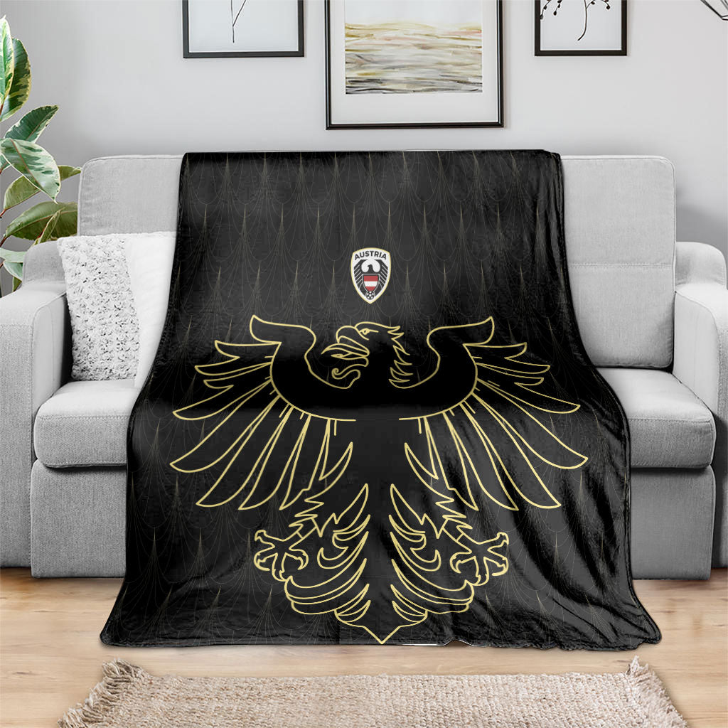 World Football 2026 Austria Blanket Austrian Eagles Black Glory