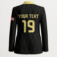 Custom World Football 2026 Austria Blazer Austrian Eagles Black Glory