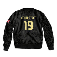 Custom World Football 2026 Austria Bomber Jacket Austrian Eagles Black Glory