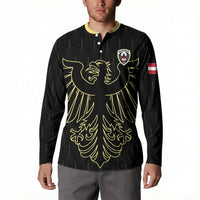 Custom World Football 2026 Austria Button Sweatshirt Austrian Eagles Black Glory